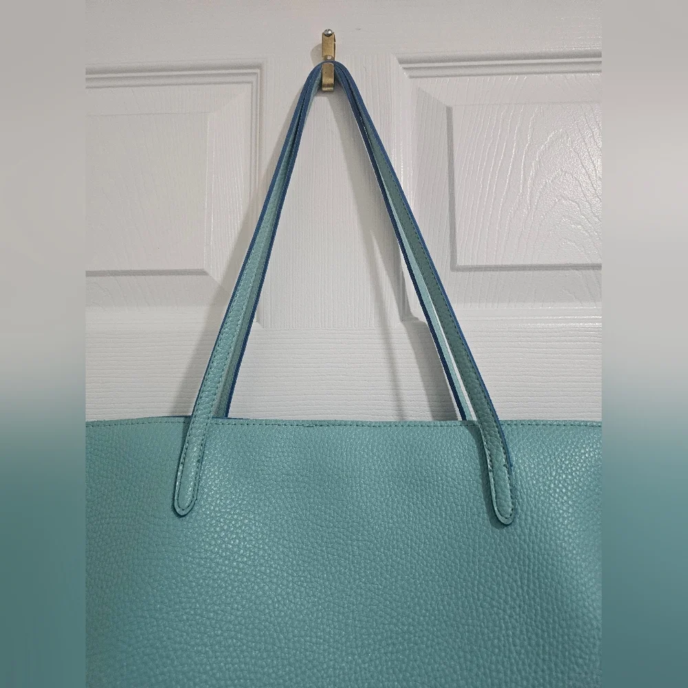 ✨ Kenneth Cole Reaction Perforated Tote Bag – Light Blue ✨ - Picture 8 of 11
